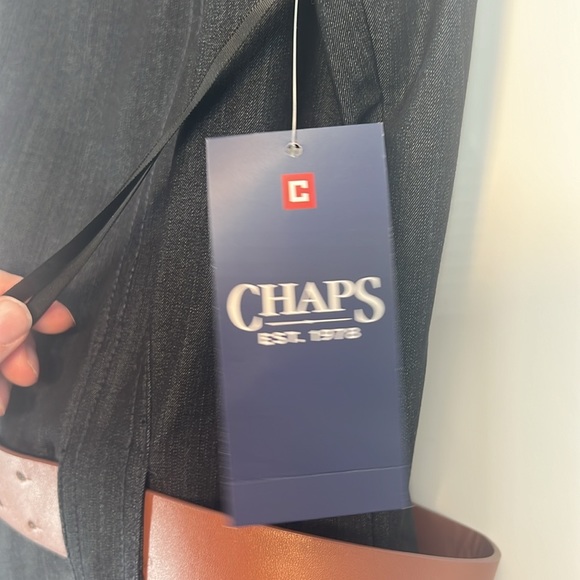 Chaps Denim Sheath Dress Knee Length Crewneck Sleeveless Belted Black Size 6 - Picture 4 of 9